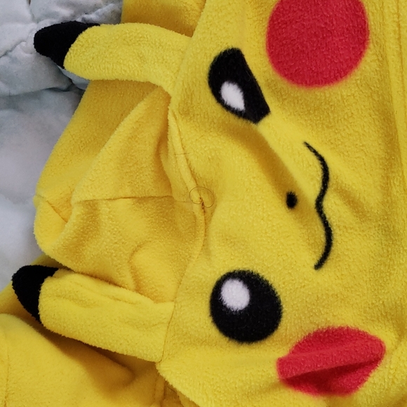 Pikachu Hooded Onsie Footless Pajamas Size L - Picture 11 of 12